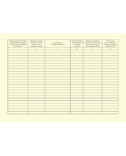 Журнал учета газоопасных работ, выполняемых без наряда-допуска. Приложение 33 к ГОСТ Р 54982-2022. Системы газораспределительные. Объекты сжиженных углеводородных газов. Общие требования к эксплуатации (альбомный, прошитый, 100 стр.) - Объекты газораспределения, Журналы (Твердая, мягкая обложка, прошитые) -  1