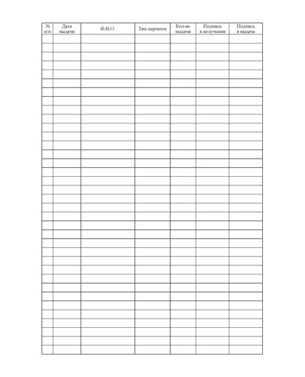 Журнал учета выдачи перчаток (прошитый, 60 страниц) - Охрана труда, Безопасность работ, Журналы (Твердая, мягкая обложка, прошитые) -  1