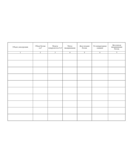 Журнал контроля качества бетона в зимних условиях (прошитый, 100 страниц) - Строительство, Журналы (Твердая, мягкая обложка, прошитые) -  3