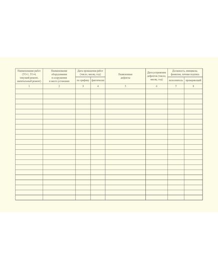 Журнал технического обслуживания и ремонта противопожарного оборудования и сооружений (заборные устройства резервуаров и/или водоемов, насосы, пожарные гидранты, пожарные щиты и т.п.). Приложение 24 к ГОСТ Р 54982-2022. Системы газораспределительные. Объекты сжиженных углеводородных газов. Общие требования к эксплуатации (альбомный, прошитый, 100 стр.) - Объекты газораспределения, Журналы (Твердая, мягкая обложка, прошитые) -  2