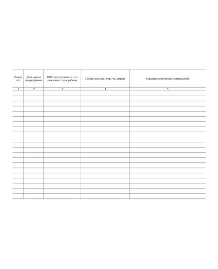 Журнал регистрации и учета расследованных микротравм в структурном подразделении ОАО "РЖД" (Приложение N 2 к Распоряжению ОАО "РЖД" от 18.11.2013 № 2470р). (прошитый, 100 страниц) - Охрана труда, Безопасность работ, Железнодорожный транспорт -  3