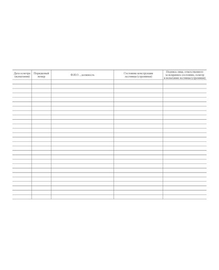 Журнал осмотра приставных лестниц (стремянок). (прошитый, 100 страниц) - Контроль технических средств и систем, Журналы (Твердая, мягкая обложка, прошитые) -  2