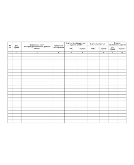 Журнал выдачи заданий  (прошитый, 100 страниц) - Охрана труда, Безопасность работ, Журналы (Твердая, мягкая обложка, прошитые) -  1