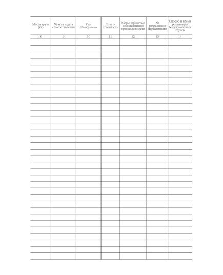 Форма ГНУ-1ВЦ. Книга бездокументных грузов. Утверждена распоряжением ОАО "РЖД" от 26 декабря 2023 г. № 3317/р (прошитый, 100 страниц) - Грузовая и коммерческая работа, Железнодорожный транспорт -  2