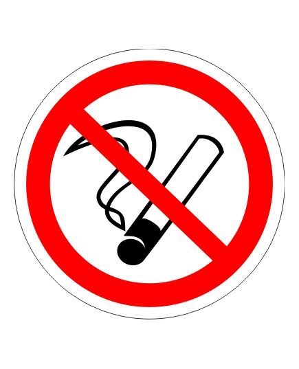 Запрещается курить (пластик) 200*200 мм - Запрещающие знаки (Р), Знаки безопасности (самоклейка, пластик, металл) -  1