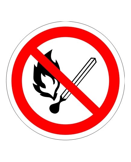 Запрещается пользоваться открытым огнем и курить (пластик) 200*200 мм - Запрещающие знаки (Р), Знаки безопасности (самоклейка, пластик, металл) -  1