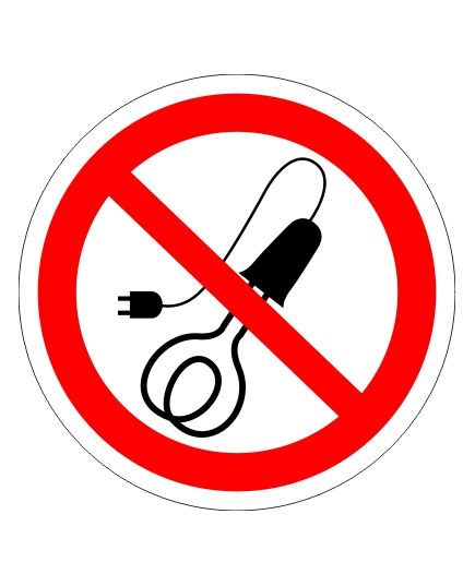Запрещается пользоваться электронагревательными приборами (металл) 200*200 мм - Запрещающие знаки (Р), Знаки безопасности (самоклейка, пластик, металл) -  1