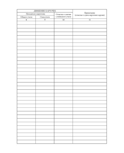 Журнал учета карточек граждан, подлежащих воинскому учету (Форма №10) ВУ 03 (А4 книжный, 100 стр., прошитый) - Кадровая служба, Журналы (Твердая, мягкая обложка, прошитые) -  1