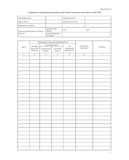 Форма ШУ-79. Журнал технической проверки сигнальной установки, утв. Распоряжением ОАО "РЖД" от 05.04.2024 № 891/р (книжный, нумерованный, прошитый, 104 стр.) - Автоматика и телемеханика на железнодорожном транспорте (ЦШ), Железнодорожный транспорт -  6