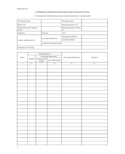 Форма ШУ-79. Журнал технической проверки сигнальной установки, утв. Распоряжением ОАО "РЖД" от 05.04.2024 № 891/р (книжный, нумерованный, прошитый, 104 стр.) - Автоматика и телемеханика на железнодорожном транспорте (ЦШ), Железнодорожный транспорт -  11