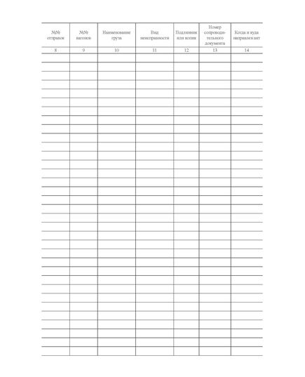 Форма ГНУ-3ВЦ. Книга для записи коммерческих актов, поступивших от других станций. Утверждена распоряжением ОАО "РЖД" от 26 декабря 2023 г. № 3317/р (прошитый, 100 страниц) - Грузовая и коммерческая работа, Железнодорожный транспорт -  1