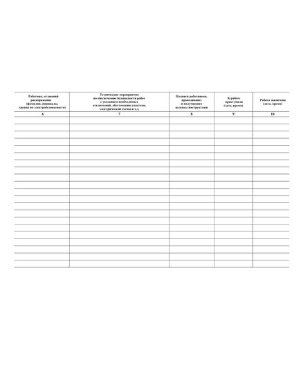 Журнал учета работ по нарядам и распоряжениям. Приложение № 7 к ПОТ Р О-45-009-2003 (прошитый, 100 страниц) - Охрана труда, Безопасность работ, Журналы (Твердая, мягкая обложка, прошитые) -  3