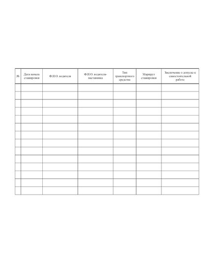 Журнал учета стажировки водителей (100 стр, прошит) - Автоперевозки, Автомобильный транспорт -  2