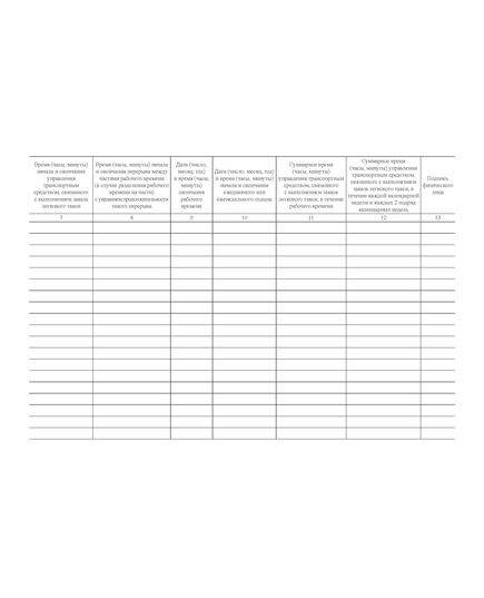 Журнал учета рабочего времени, времени отдыха, времени управления транспортным средством физическим лицом. Форма соответствует Правилам учета рабочего времени, времени отдыха, времени управления транспортным средством физическими лицами, утв. Постановлением Правительства РФ от 02.06.2023 № 908 (альбомный формат, прошитый, 100 страниц) - Автоперевозки, Автомобильный транспорт -  2