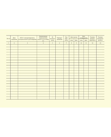 Журнал инструктажа водителей, убывающих в командировку, перевозящих опасные грузы, крупногабаритные и тяжеловесные грузы. Ш-16.05.01-15. (100 страниц, прошитый) - Автоперевозки, Автомобильный транспорт -  1