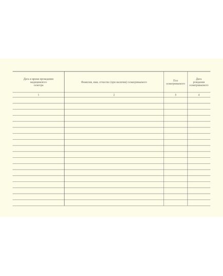 Журнал регистрации медицинских осмотров в течение рабочего дня (смены), послесменных, послерейсовых медицинских осмотров. Приложение к Приказу Минздрава России от 30.05.2023 № 266н (100 стр., прошитый, альбомный) - Автоперевозки, Автомобильный транспорт -  6