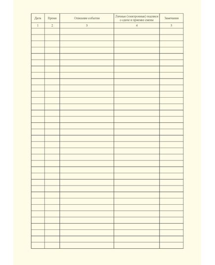 Оперативный журнал аварийно-диспетчерской службы. Приложение 5 к ГОСТ 34741-2021. Системы газораспределительные. Требования к эксплуатации сетей газораспределения природного газа (книжный, прошитый, 100 стр.) - Объекты газораспределения, Журналы (Твердая, мягкая обложка, прошитые) -  2