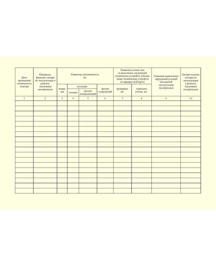 Эксплуатационный журнал газопроводов по маршруту. Приложение И к ГОСТ 34741-2021. Системы газораспределительные. Требования к эксплуатации сетей газораспределения природного газа (альбомный, прошитый, 100 стр.) - Объекты газораспределения, Журналы (Твердая, мягкая обложка, прошитые) -  3