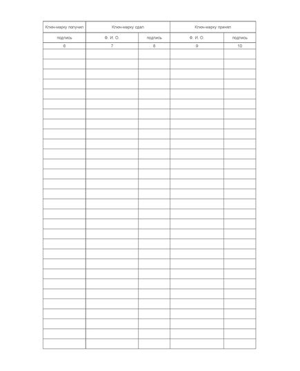 Журнал выдачи ключей-марок грузоподъемных машин (100 страниц, прошит) - Металлургия, Промышленная безопасность -  1