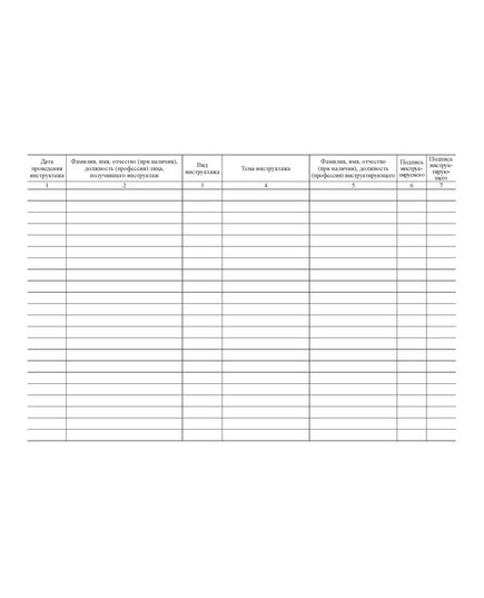 Журнал регистрации инструктажей на рабочем месте. Приложение № 7 к Правилам работы с персоналом в организациях электроэнергетики Российской Федерации, утв. Приказом Минэнерго России от 22.09.2020 № 796 в ред. Приказа Минэнерго России от 30.11.2022 № 1271 (альбомный, прошитый, 100 страниц) - Энергетика, Электробезопасность, Журналы (Твердая, мягкая обложка, прошитые) -  2