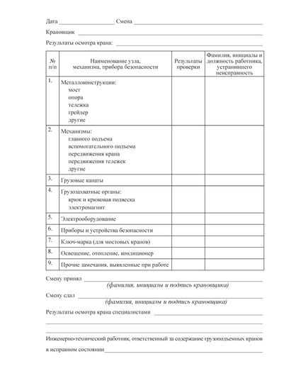 Вахтенный журнал крановщика (кранов мостового типа) (с извлечением из Приказа Ростехнадзора от 26.11.2020 № 461) (формат А5, 120 стр., прошитый) - Строительство, Журналы (Твердая, мягкая обложка, прошитые) -  2