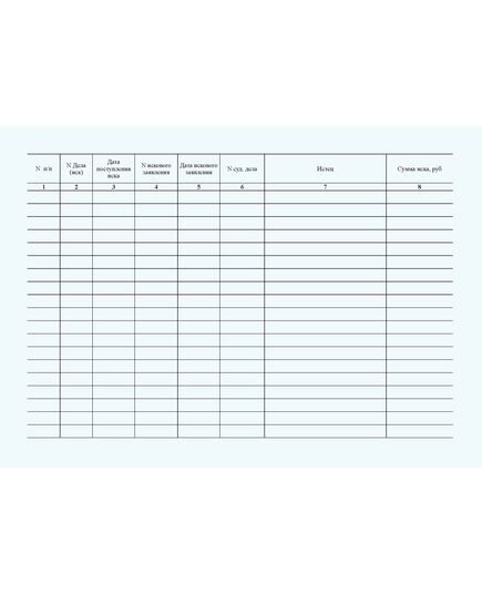 Перечень поступивших исковых заявлений. Форма ГАУ-5ВЦ. Утверждена Распоряжением ОАО "РЖД" от 26.12.2023 № 3317/р - Грузовая и коммерческая работа, Железнодорожный транспорт -  1