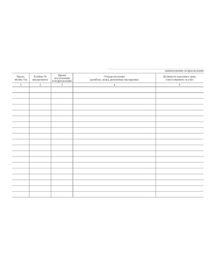 Книга учета и выдачи инструмента строгого учета (форма ПУ-80а) (200 стр, прошитый) - Контроль технических средств и систем, Журналы (Твердая, мягкая обложка, прошитые) -  3