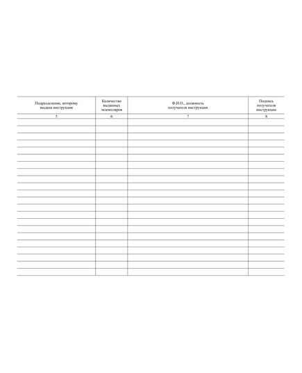 Журнал учета выдачи инструкций по охране труда для работников в производственные подразделения (Приложение № 5 к Распоряжению ОАО "РЖД" от 21.11.2016 № 2355р). (прошитый, 100 страниц) - Охрана труда, Безопасность работ, Железнодорожный транспорт -  1
