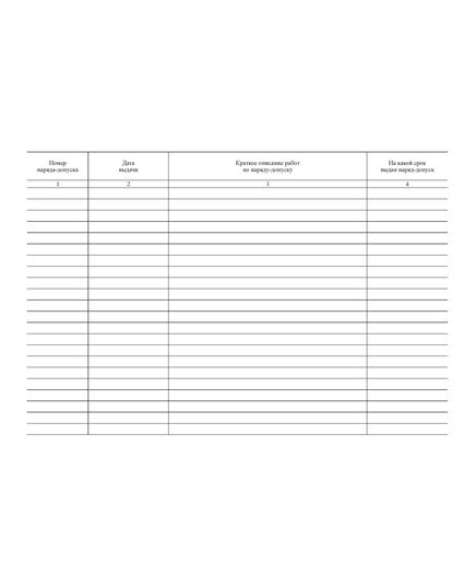 Журнал учета выдачи нарядов-допусков на производство работ с повышенной опасностью (прошитый, 100 страниц). - Охрана труда, Безопасность работ, Журналы (Твердая, мягкая обложка, прошитые) -  2