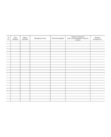 Журнал учета результатов проверки лиц, прошедших приборный контроль (100 стр., прошитый, альбомный) - Контроль технических средств и систем, Журналы (Твердая, мягкая обложка, прошитые) -  2