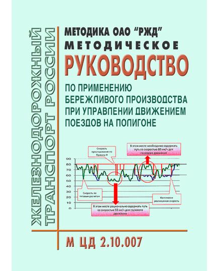 Методическое руководство по применению бережливого производства при управлении движением поездов на полигоне. М ЦД 2.10.007. Утверждены Распоряжением ОАО "РЖД" от 25.06.2012 № 1254р - Локомотивы и локомотивное хозяйство, (ЦТ, ЦТР), Железнодорожный транспорт -  1