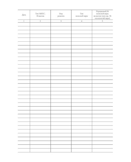 Журнал регистрации результатов ультразвукового контроля поверхности катания колесных пар моторвагонного подвижного состава. Приложение № 2 к 076-2024 ПКТБ Л (прошитый, 100 страниц) - Моторвагонный подвижной состав, Железнодорожный транспорт -  3