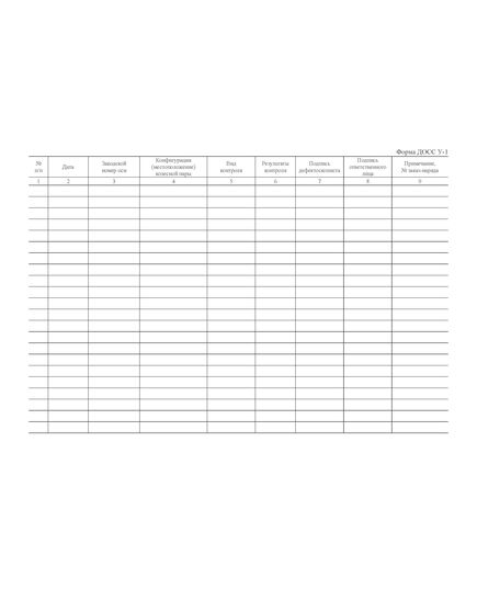 Форма ДОСС У-1. Книга результатов ультразвукового контроля полых осей колесных пар скоростных / высокоскоростных электропоездов. утв. Распоряжением ОАО "РЖД" от 14.02.2024 № 426/р (альбомный, прошитый, 100 страниц) - Высокоскоростное/скоростное движение, Железнодорожный транспорт -  3