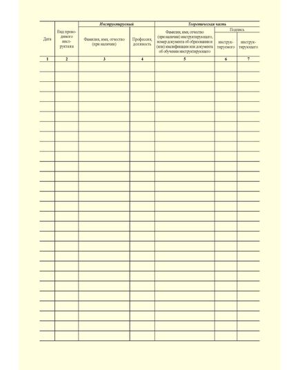Журнал учета противопожарных инструктажей. Приложение к порядку, видам, срокам обучения лиц, осуществляющих трудовую или служебную деятельность, по программам противопожарного инструктажа, утв. Приказом МЧС России от 16.12.2024 № 1120 (100 стр., прошитый, книжный) - Пожарная безопасность, Журналы (Твердая, мягкая обложка, прошитые) -  1