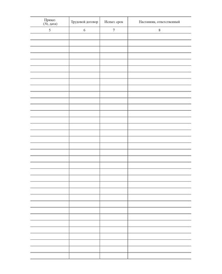 Журнал учета приема сотрудников (прошитый, 100 страниц) - Кадровая служба, Журналы (Твердая, мягкая обложка, прошитые) -  1