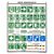 Комплект плакатов: Знаки безопасности по ГОСТ 12.4.026-01, 4 листа, формат А2, ламинированные - Охрана труда, Безопасность работ, Плакаты (различные типоразмеры) -  4